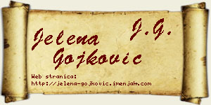 Jelena Gojković vizit kartica